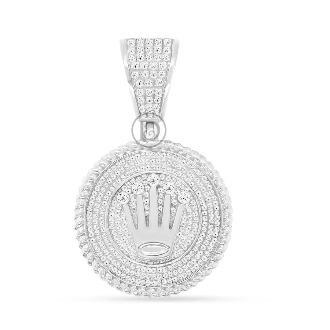 10k yellow gold custom pendant with 1.15 ct diamonds