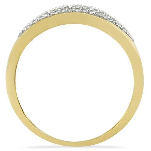 10K Yellow Gold Diamond Wedding Band Set 0.84 Ctw