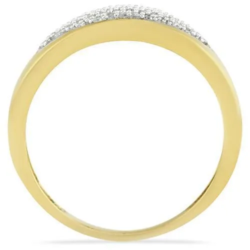 10K Yellow Gold Diamond Wedding Band Set 0.84 Ctw