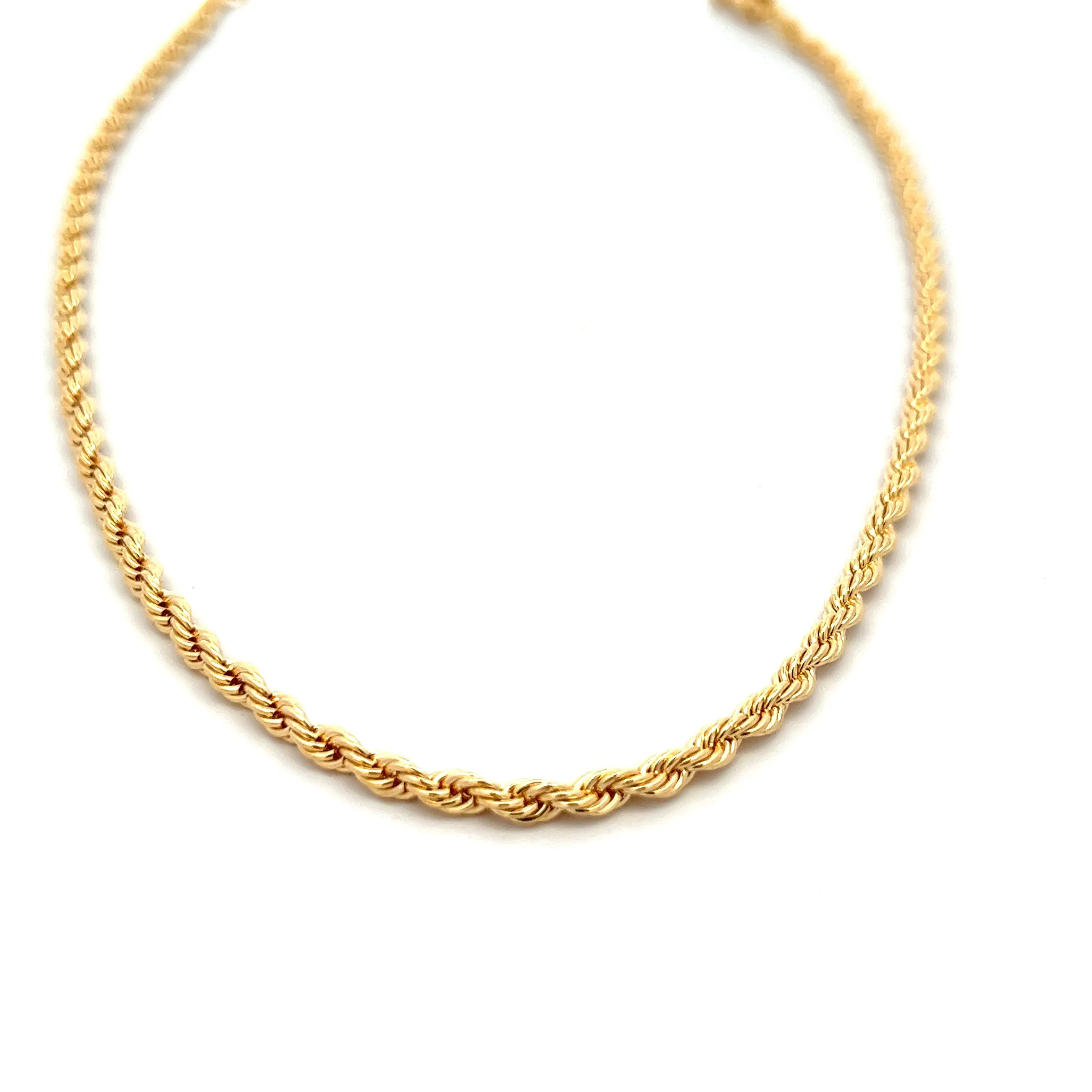 14K-gold-filled classic rope necklace - 16"