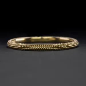 14k Gold Milgrain Band