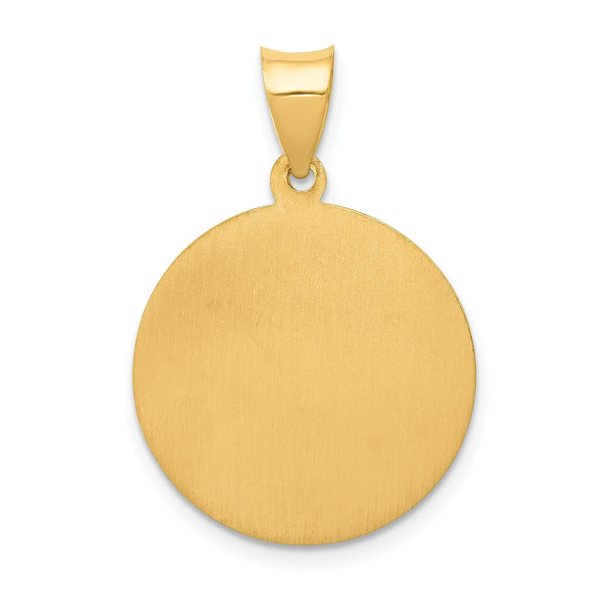 14k Yellow Gold Saint Thomas Medal Pendant