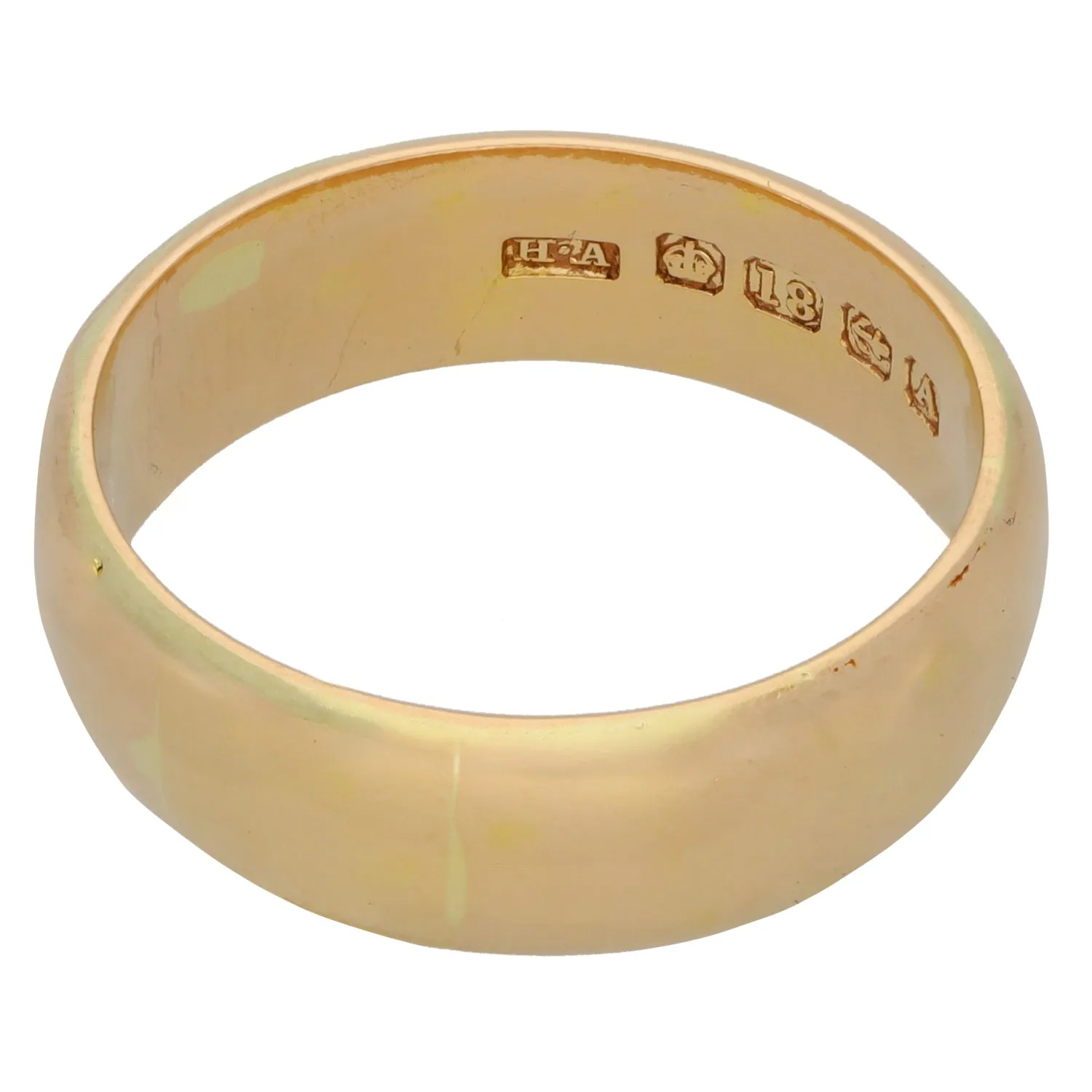 18ct Gold Plain Wedding Ring Size V