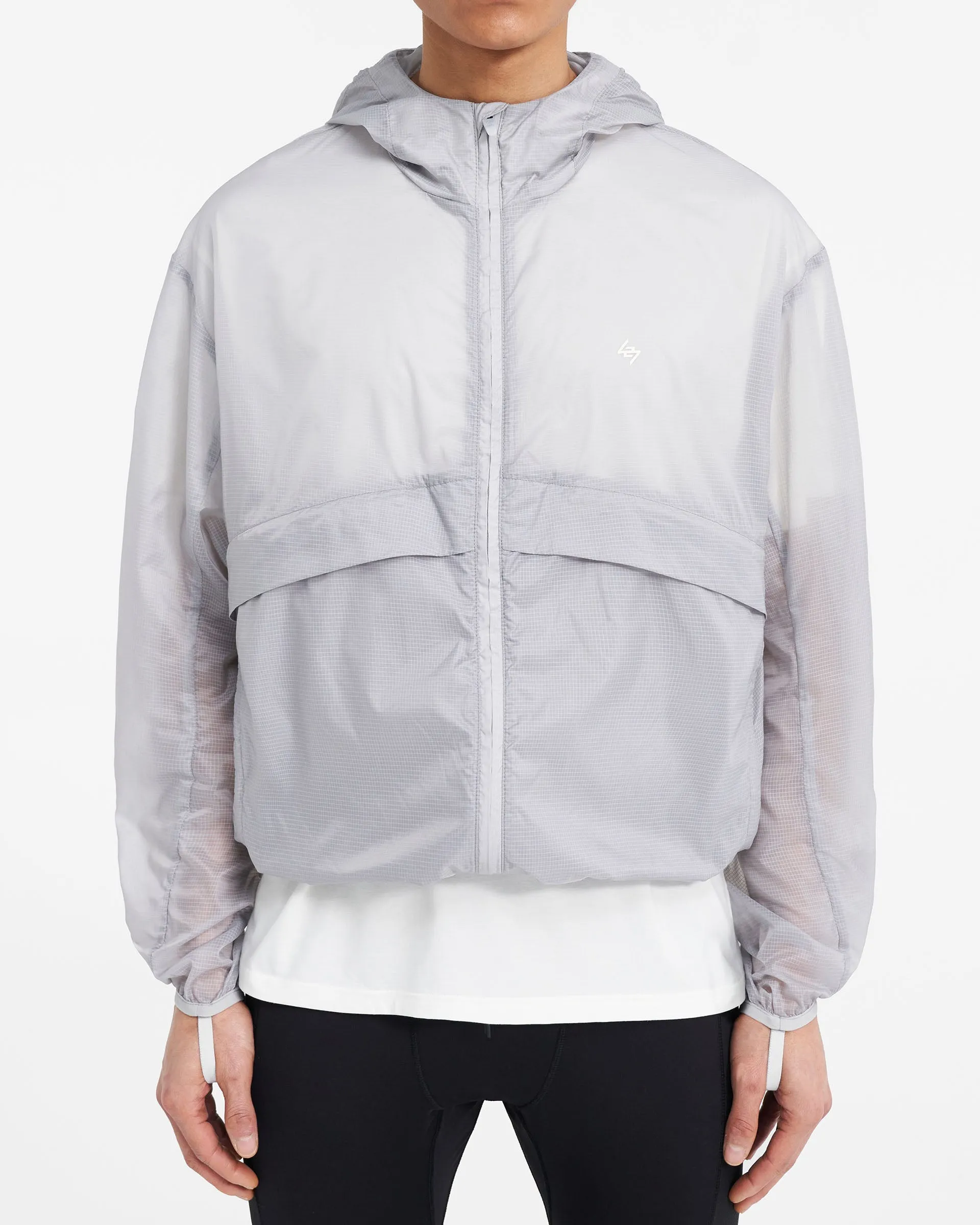 247 Hooded Training Jacket - Moonstone