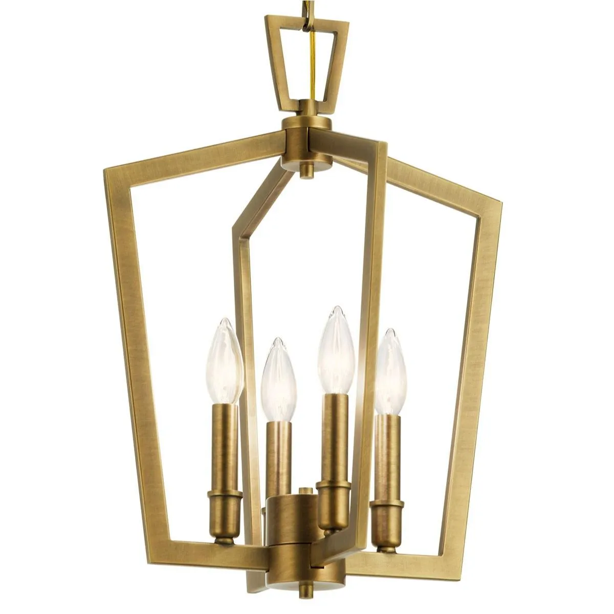 Abbotswell 14 in. 4 Lights Pendant Light Brass Finish