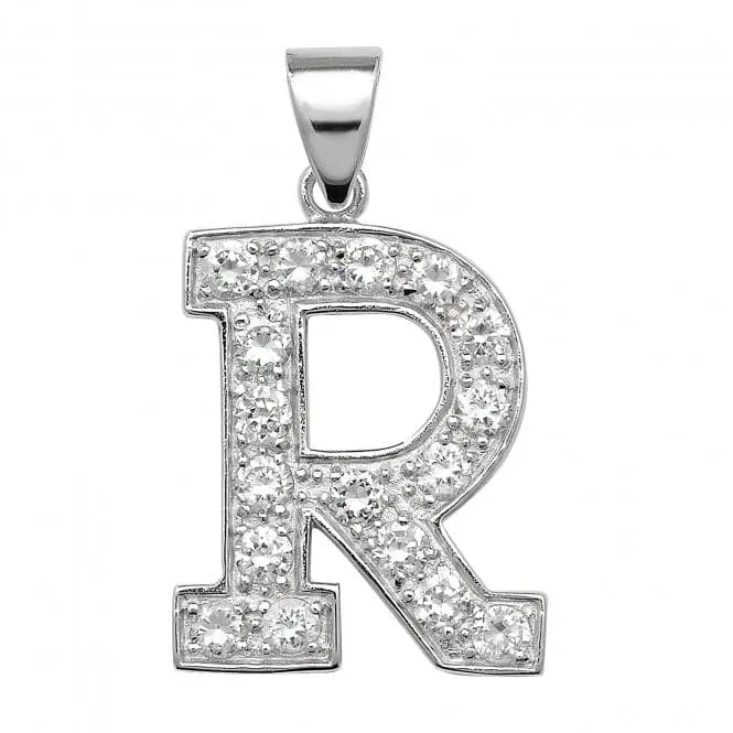 Acotis Silver Pendant Zirconia Initial G6127/R