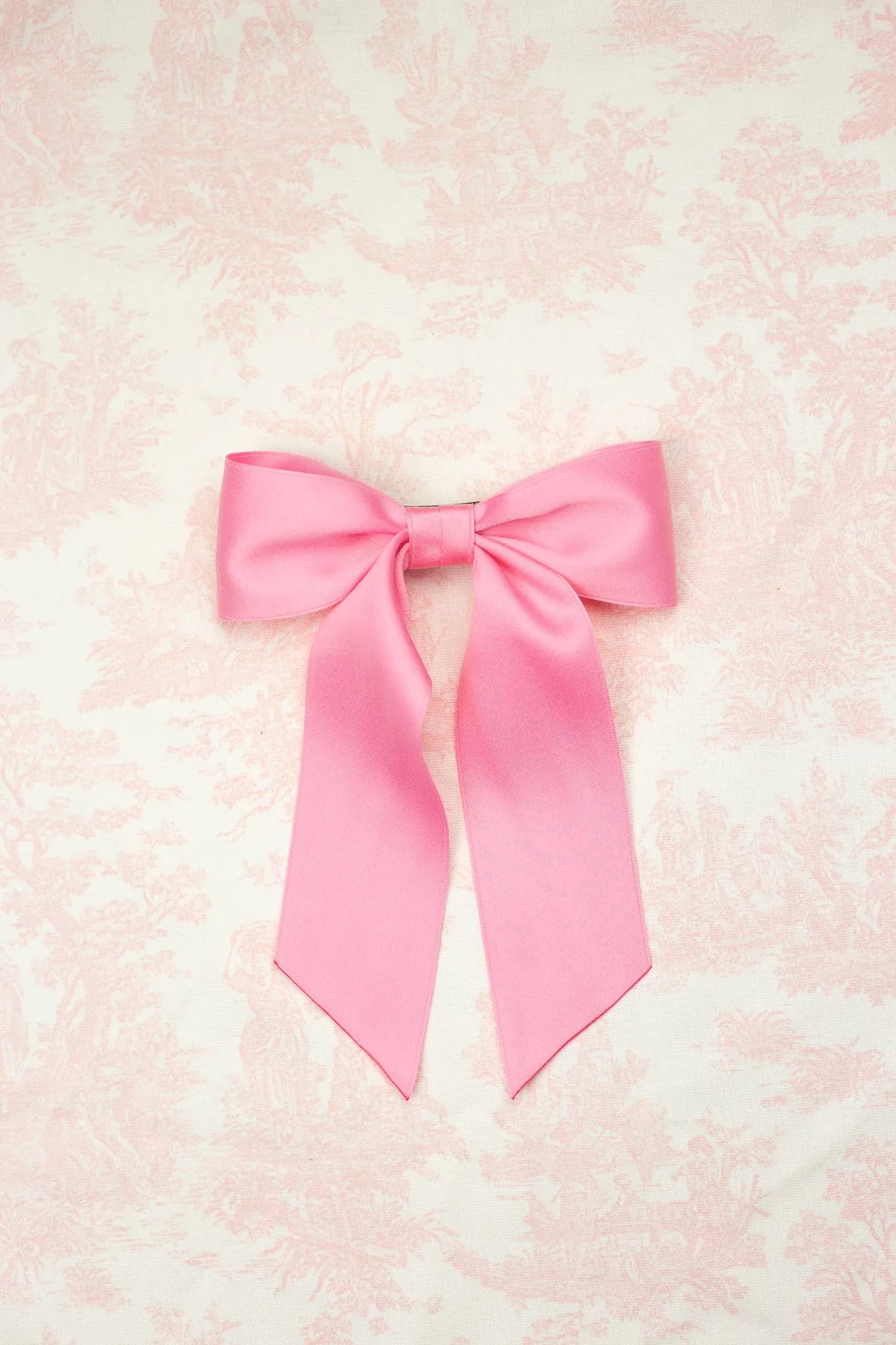 BAILEE MATTE SATIN BOW BARRETTE