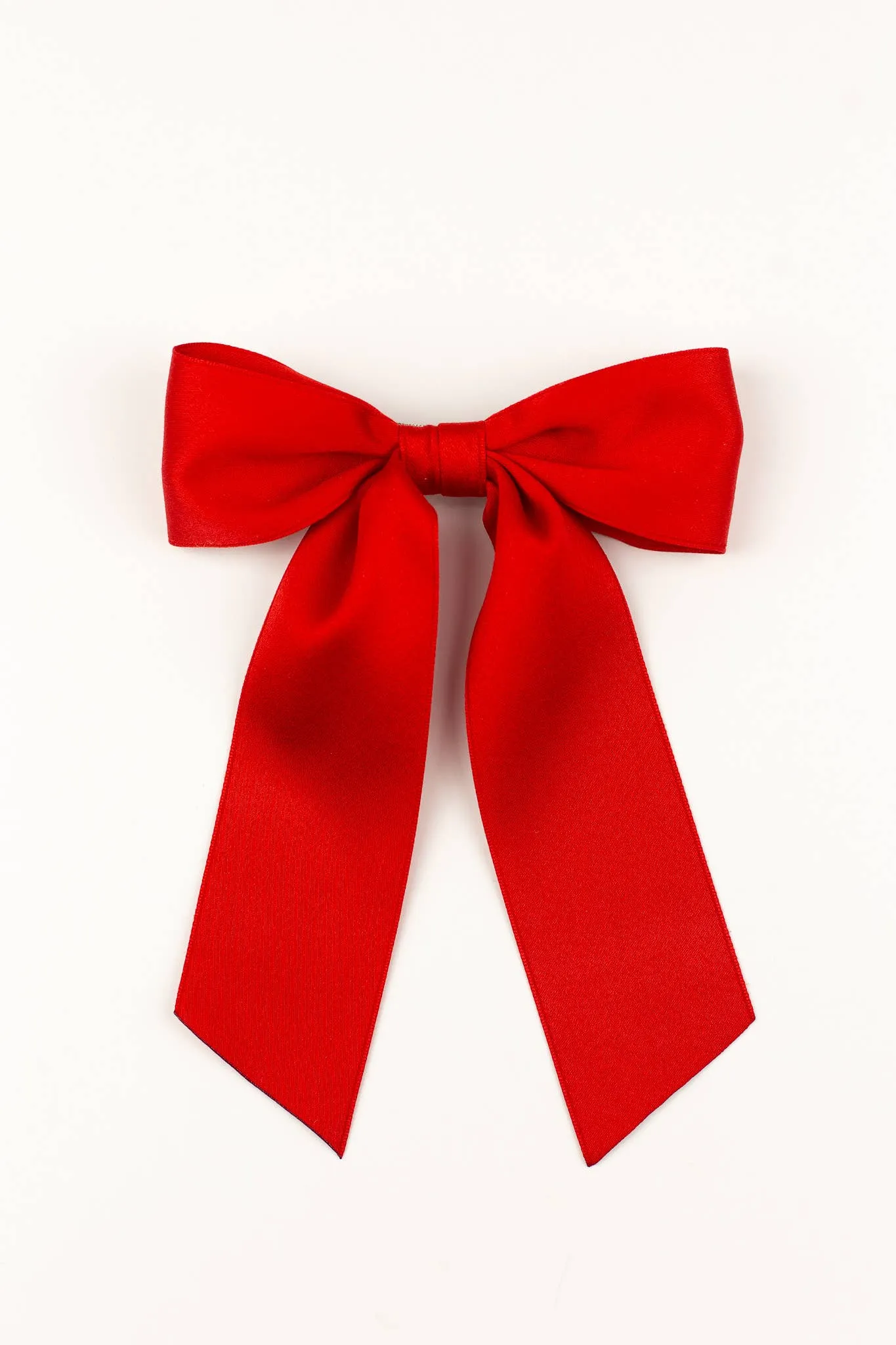 BAILEE MATTE SATIN BOW BARRETTE