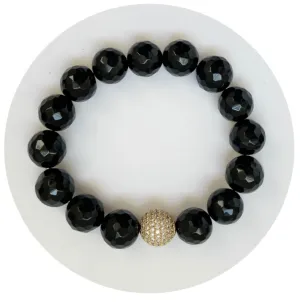 Black Onyx with Micro Pavé Gold