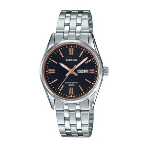 Casio Ladies' Standard Analog Silver Stainless Steel Band Watch LTP1335D-1A2 LTP-1335D-1A2