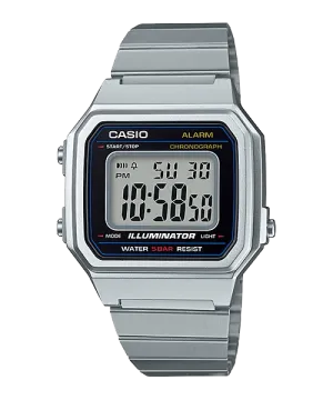 Casio Unisex Vintage Silver Stainless Steel Band Watch B650WD-1A