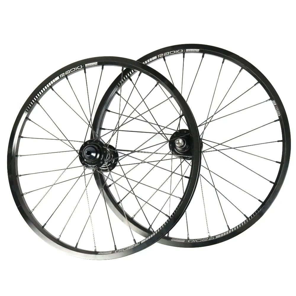 COMPLETE WHEELSET - RADIO CLIPPER RIM 20X1.5/ ONYX PRO