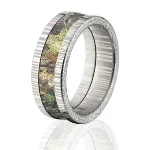 Damascus Camo Wedding Rings, New Break Up Camo Rings