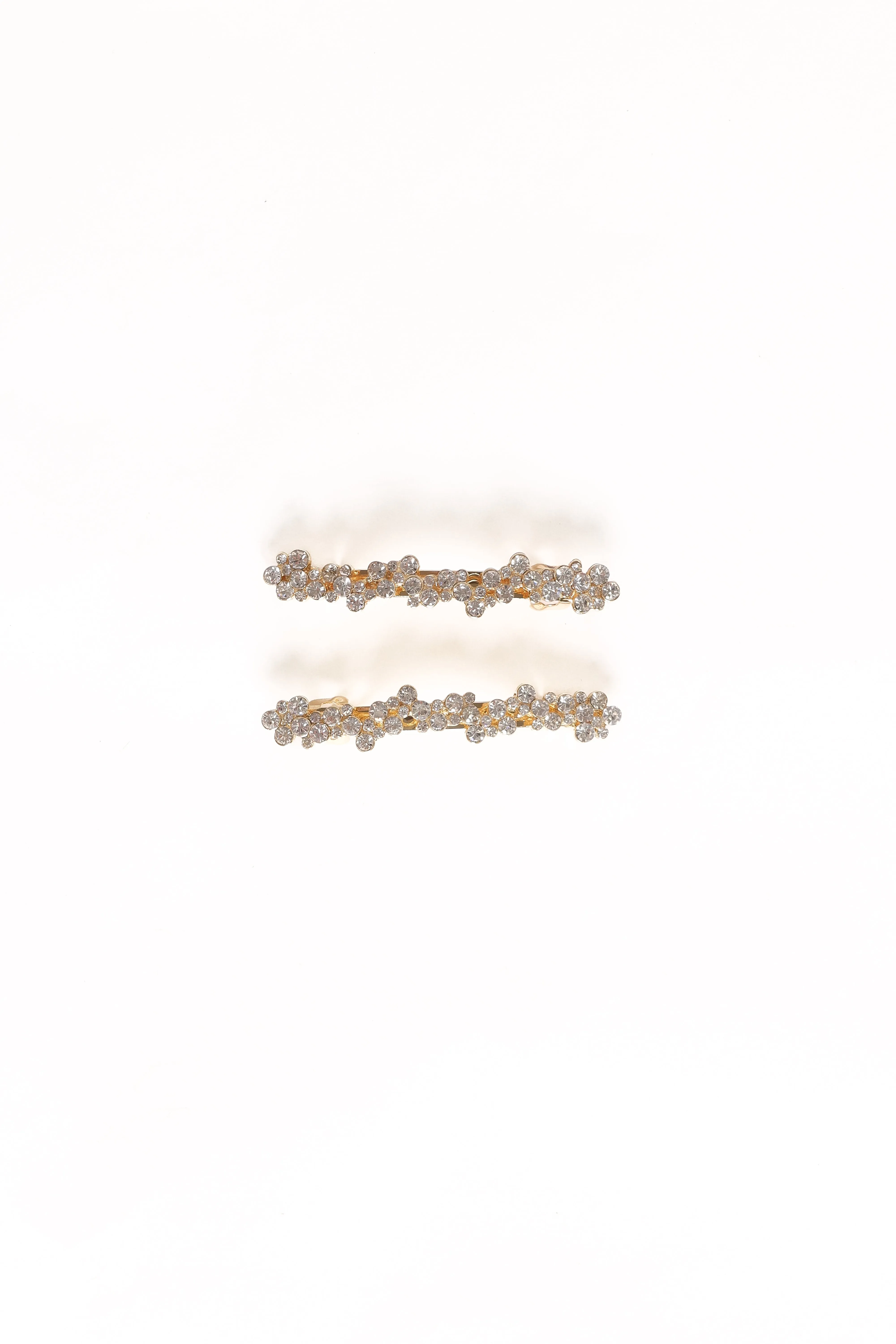 Diana 2 Pack Hair Clips - Diamante