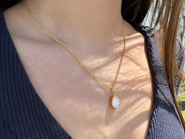 Druzy Teardrop