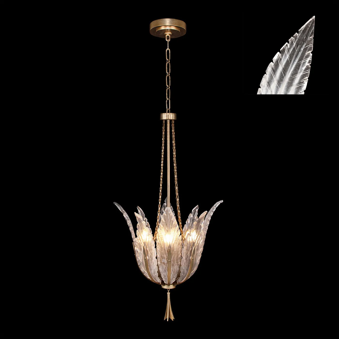 Fine Art Handcrafted Lighting Plume Pendant