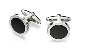 FRED BENNETT BLACK ONYX CUFFLINKS V477