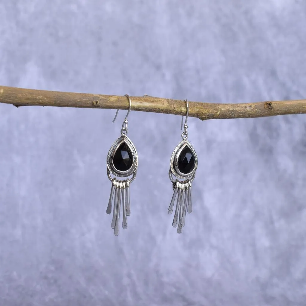 Gypsy Tears - Black Onyx Earrings