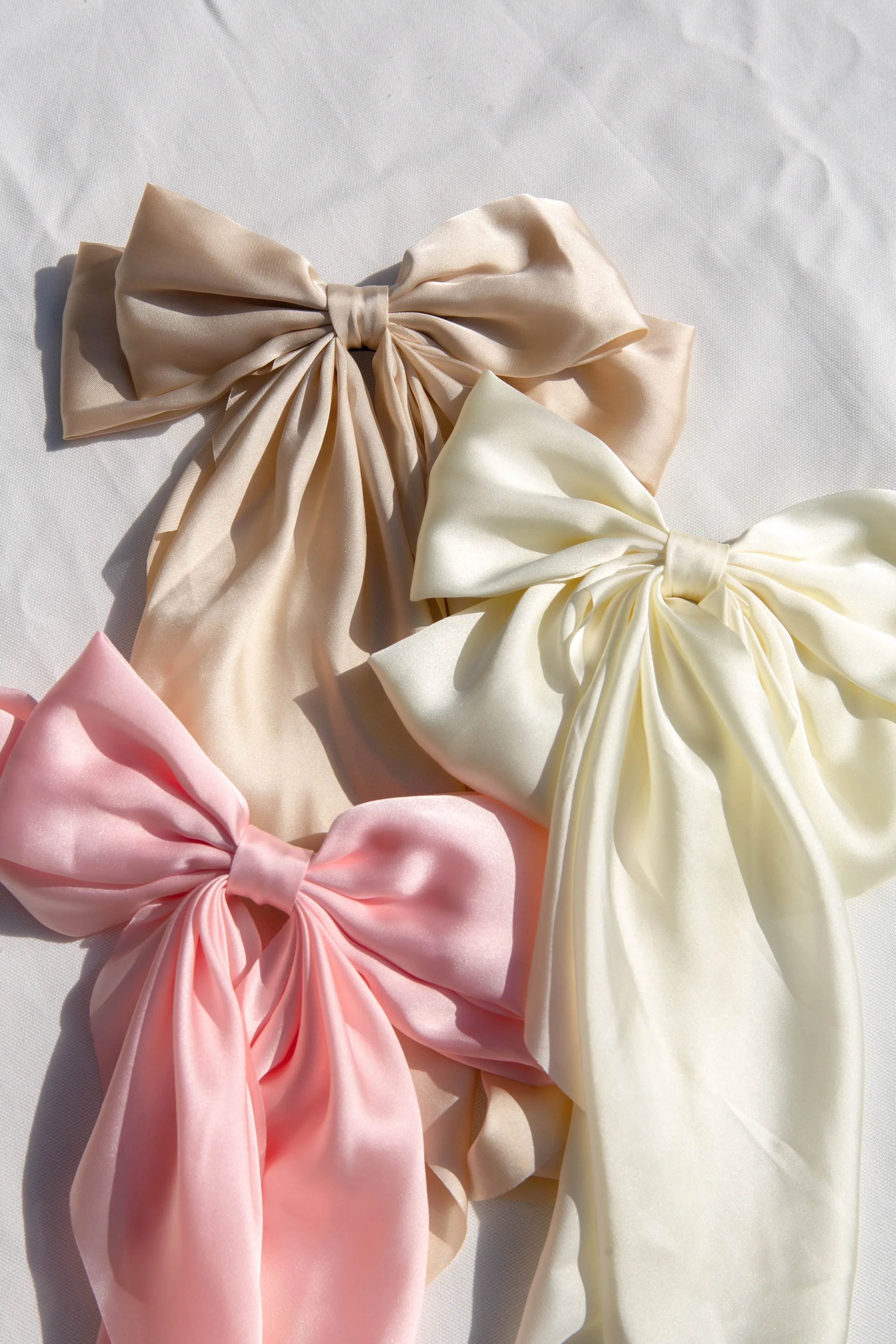 Hair Bow - Cream - Sample Sale