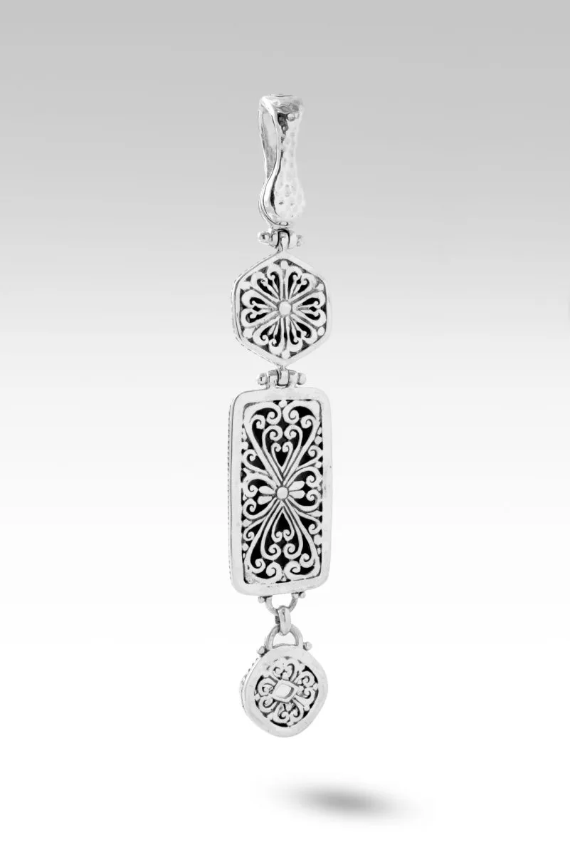 Hopeful Horizon Pendant II™ in Onyx Hematine White Mother of Pearl Mosaic