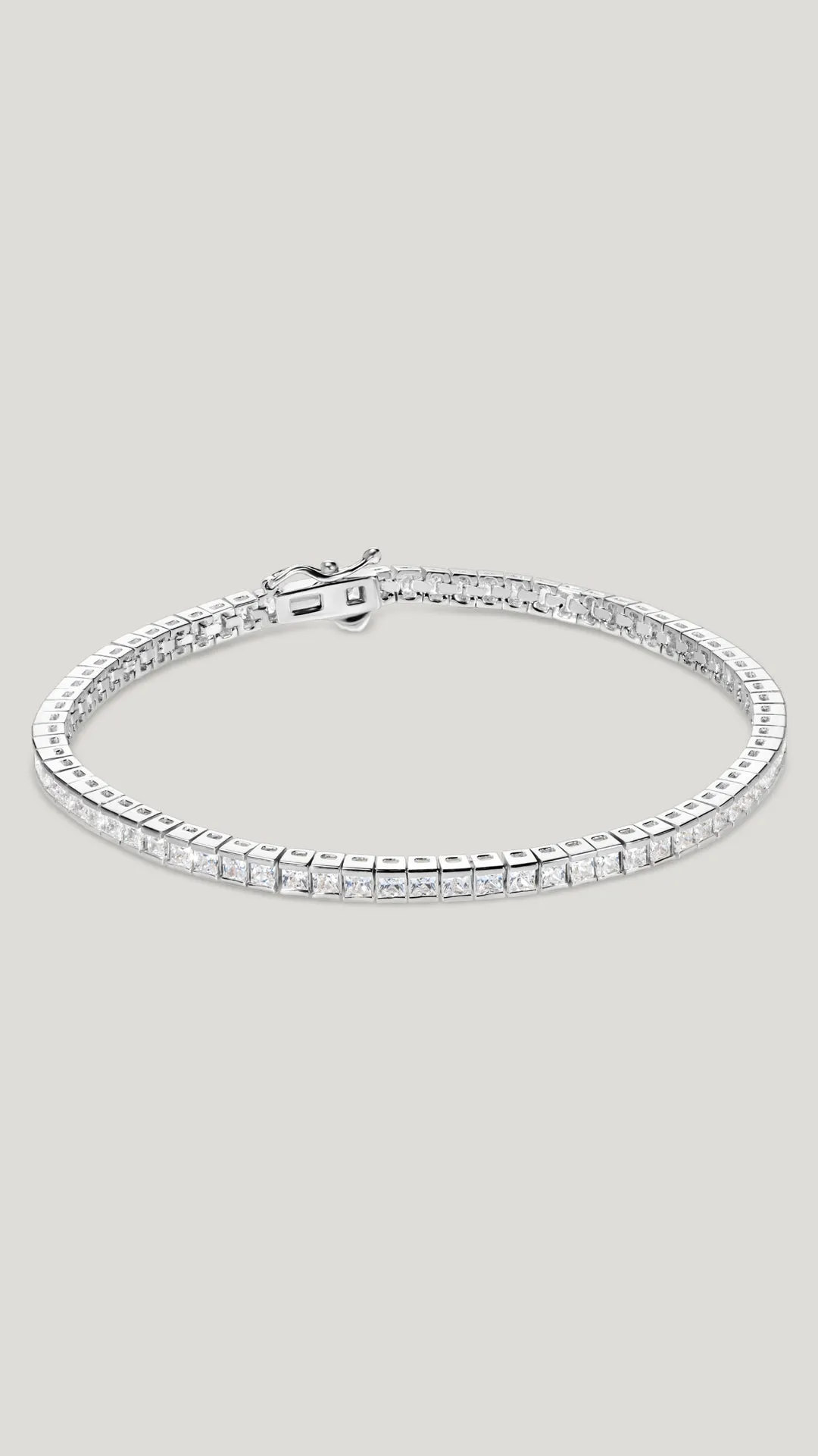 Kayla Bracelet White Gold Plated