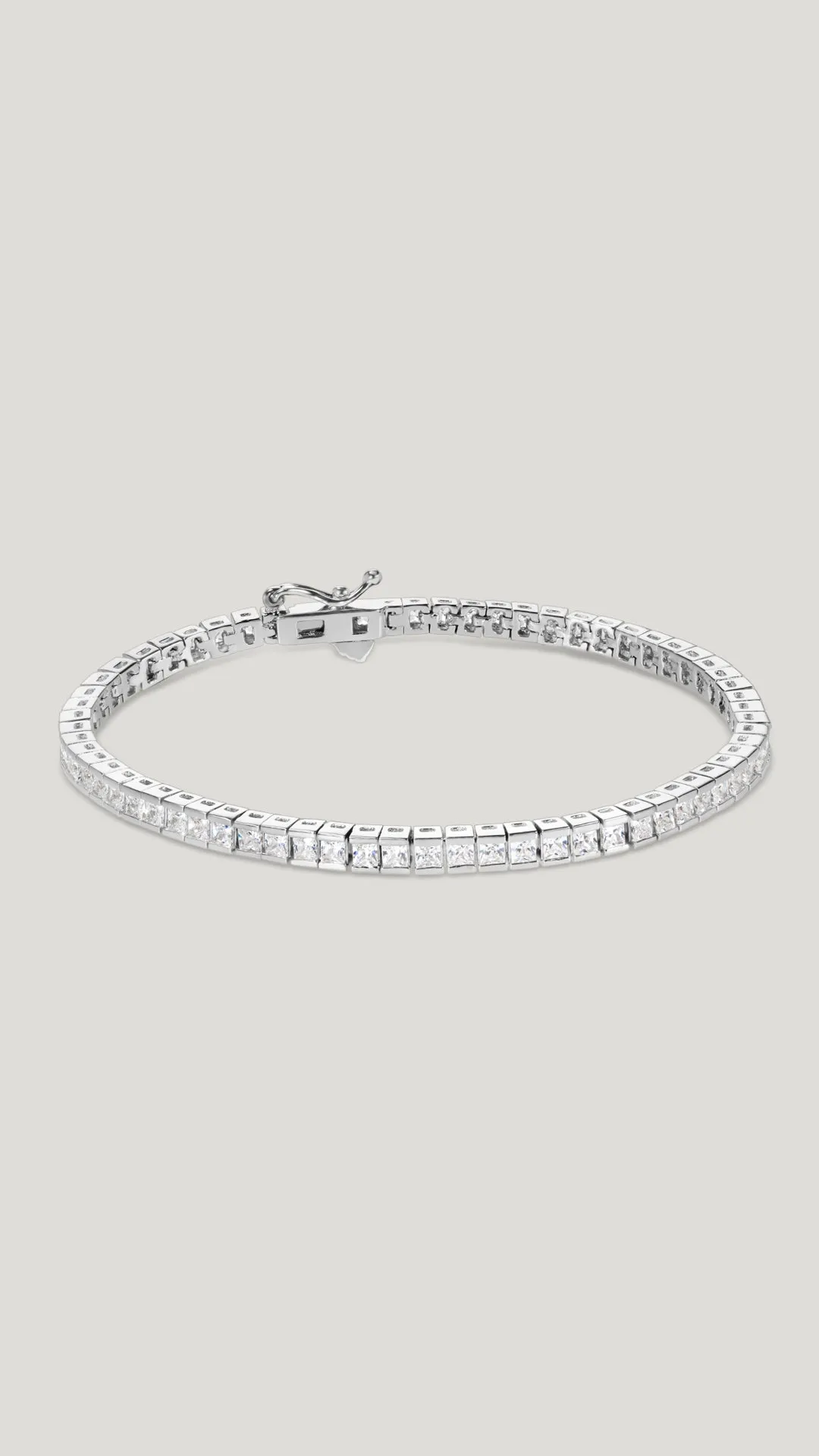 Kayla Bracelet White Gold Plated