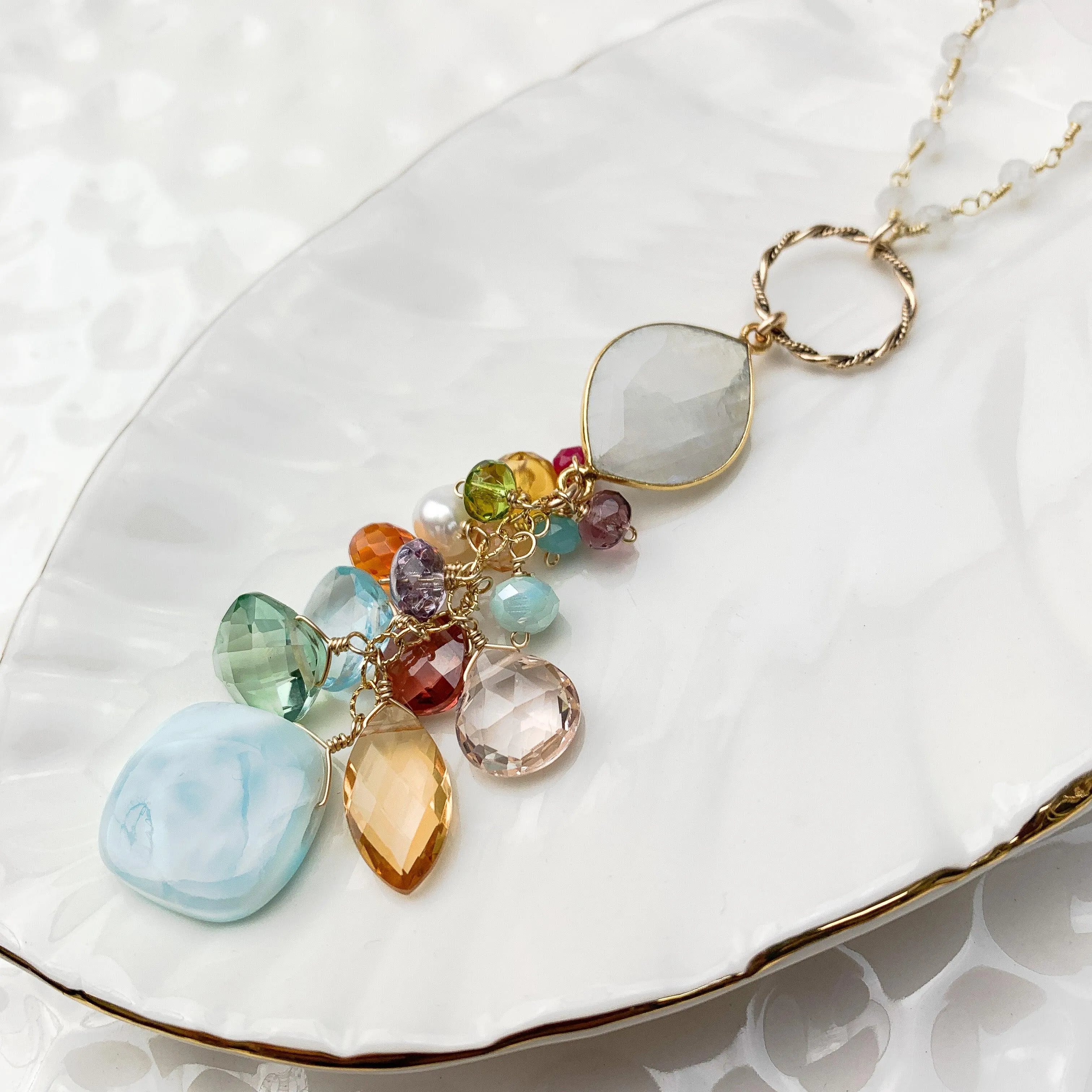 Limited Edition Pendant Larimar Necklace