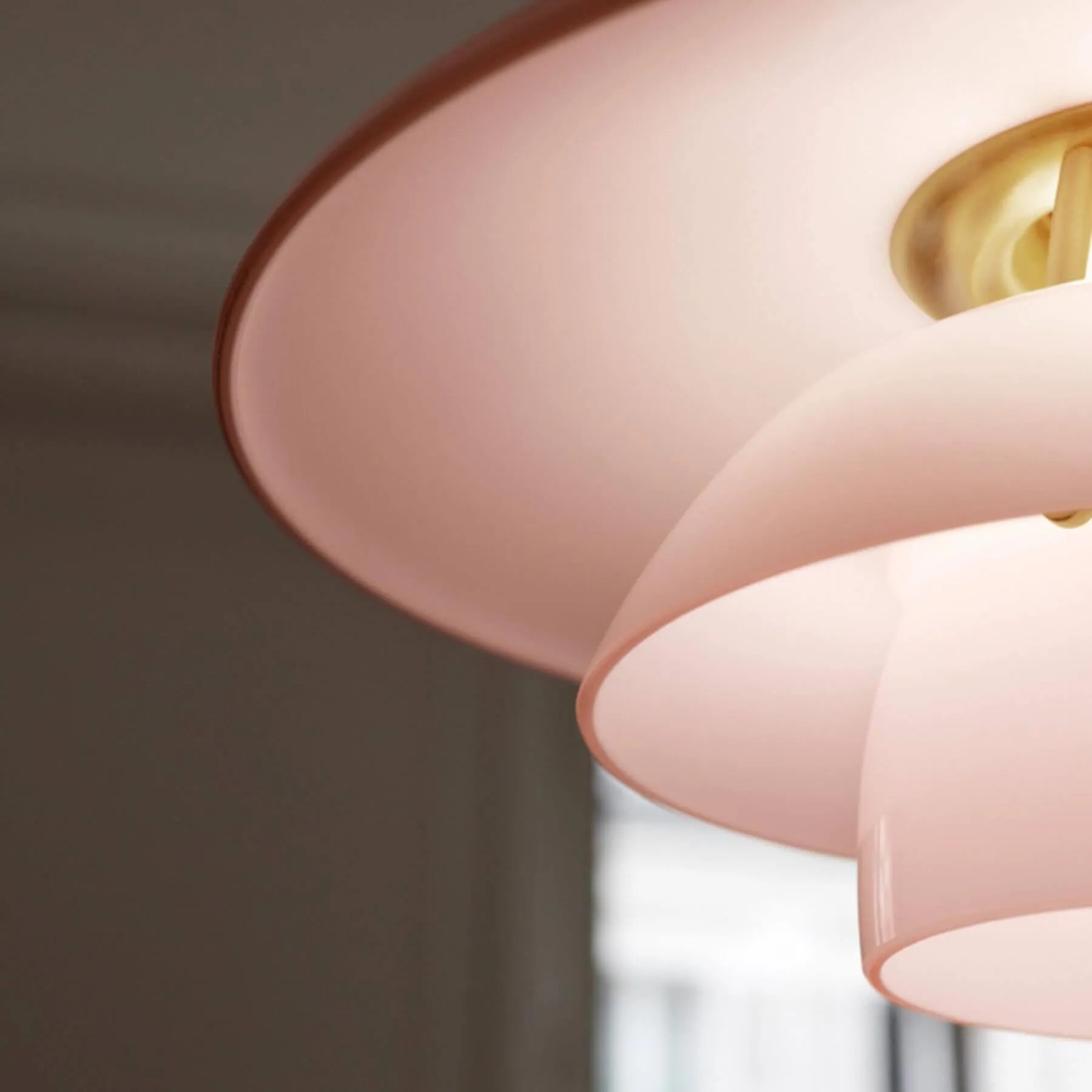 Louis Poulsen PH 3 1/2 - 3 Pendant Light  - Pale Rose