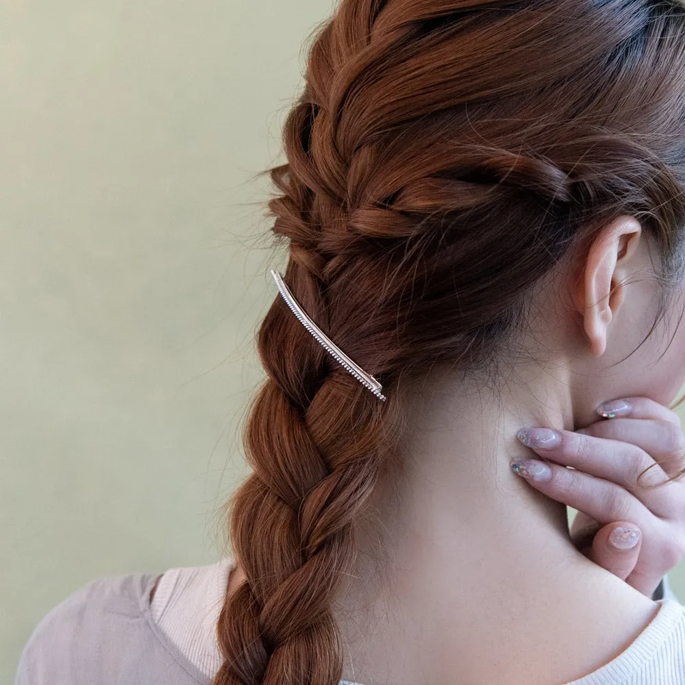 Narrow Texture Hair Barrette