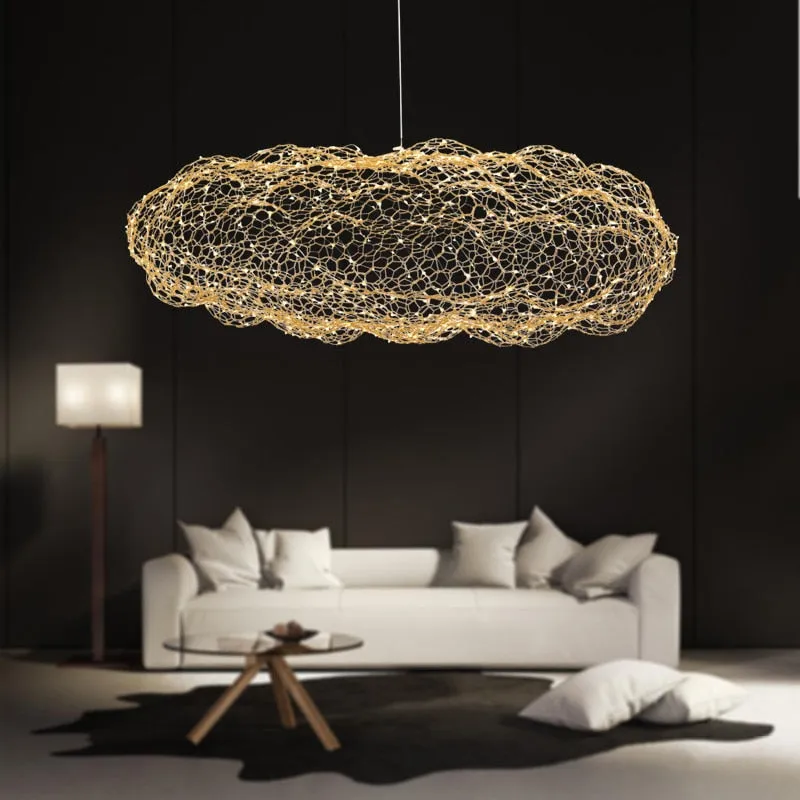 Nordic replica lamp Art floating lamp Designer Pendant Lights Creative Bedroom Hotel Hall Restaurant Bar cloud light fixtures