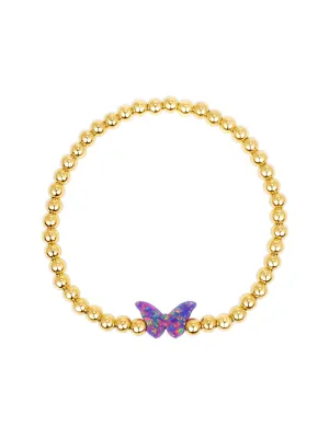 Opal Butterfly Stretch Bracelet