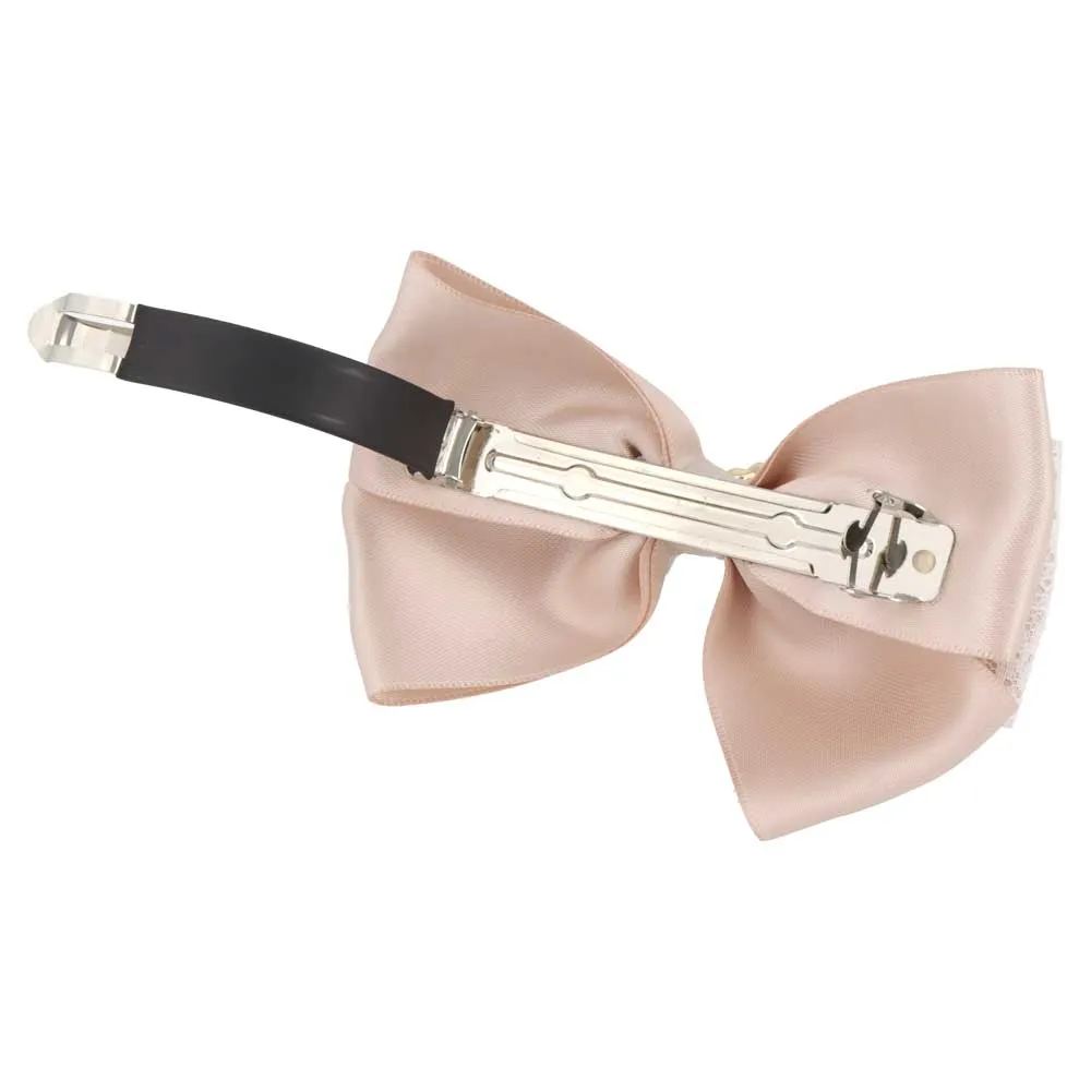 Pearl Detail Bow Hair Barrette