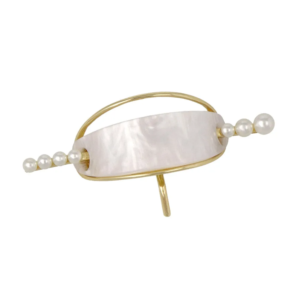 Pearly Stick Maje Cuff Pony Hook