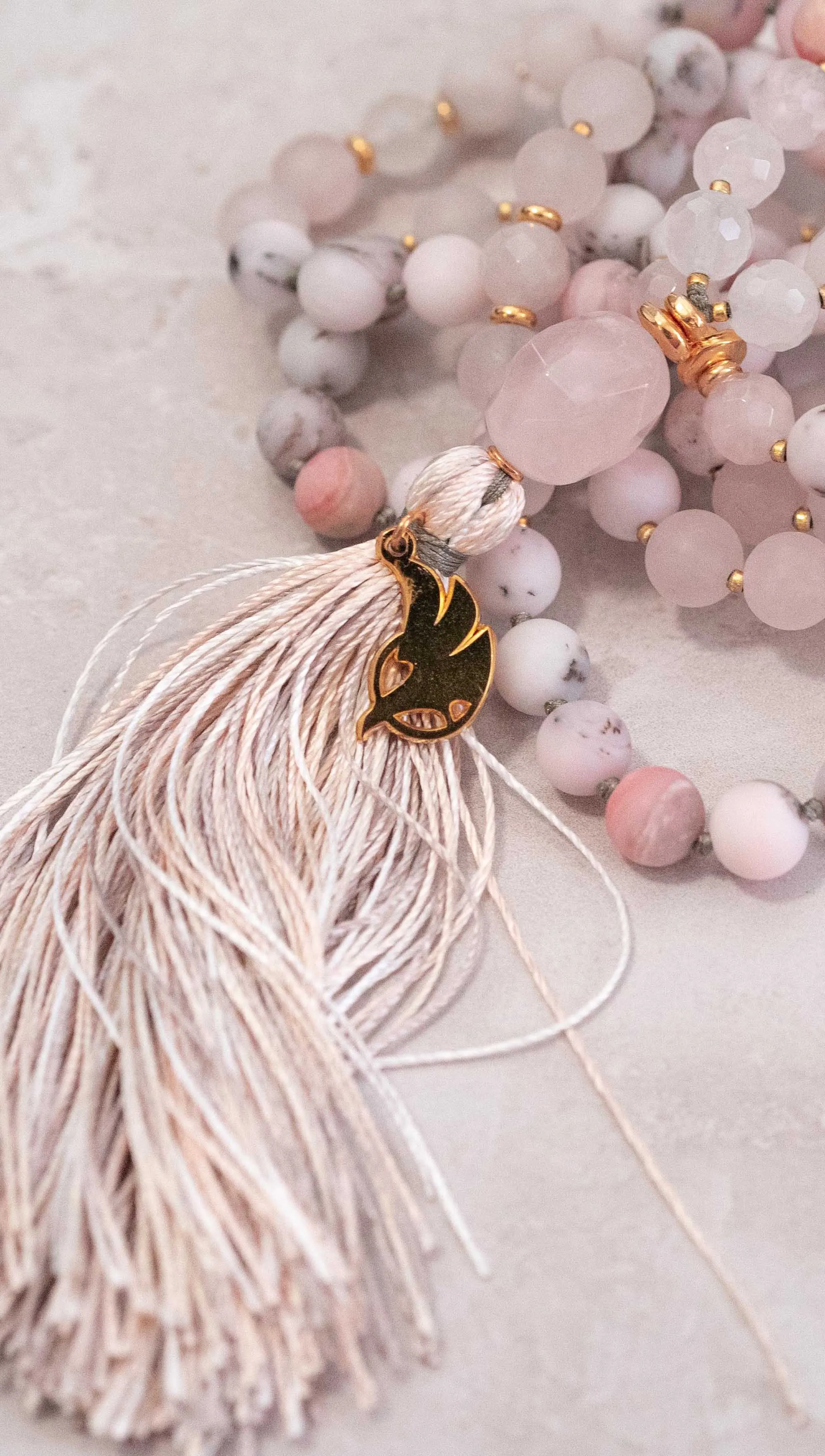 Peruvian Pink Opal Mala 108 (Prayer Beads)