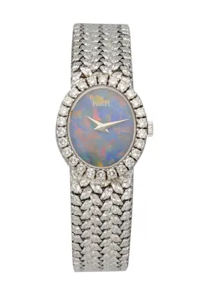 Piaget 4326D2 Blue Opal Diamond 18K White Gold Ladies Watch