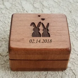 Proposal box with bunnies