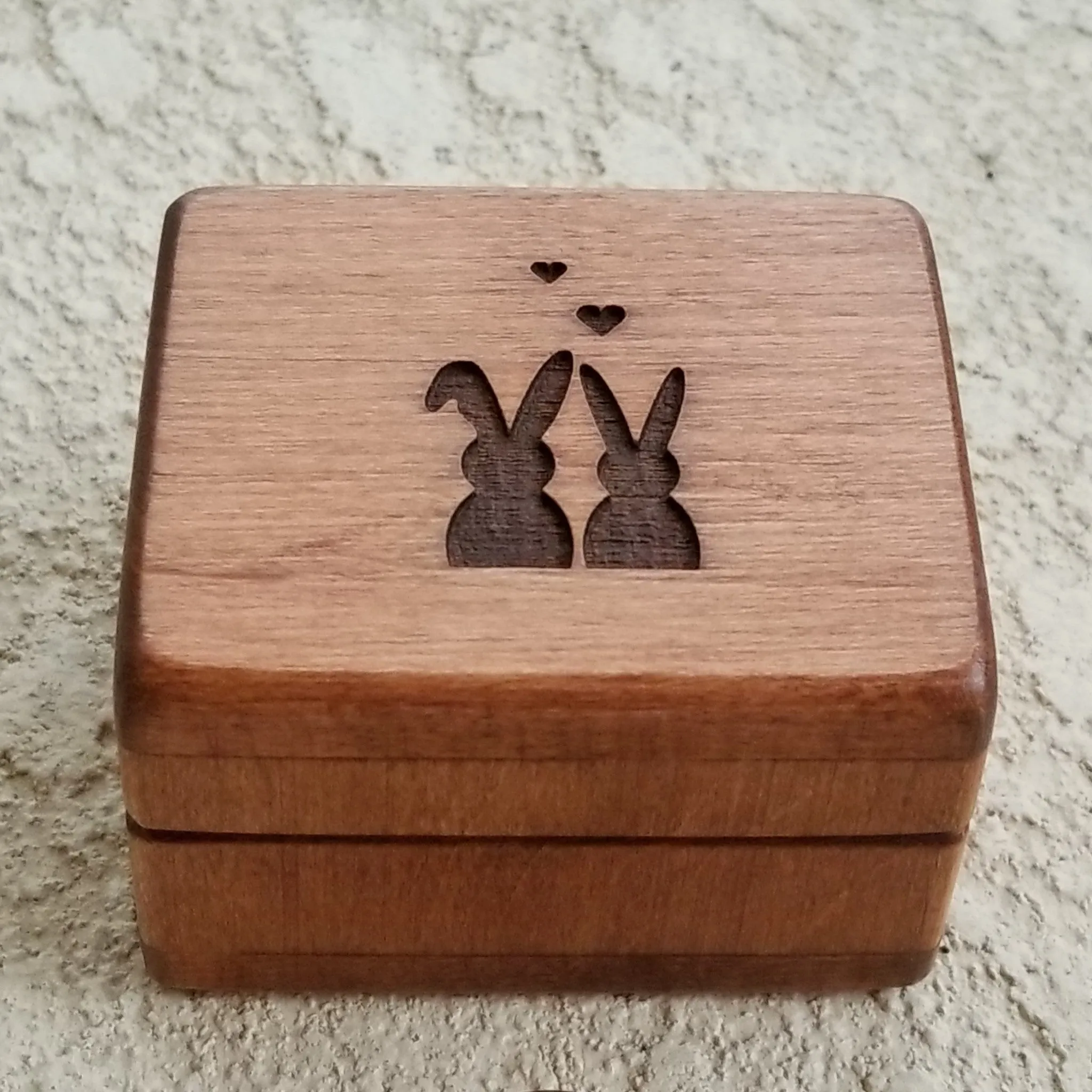 Proposal box with bunnies