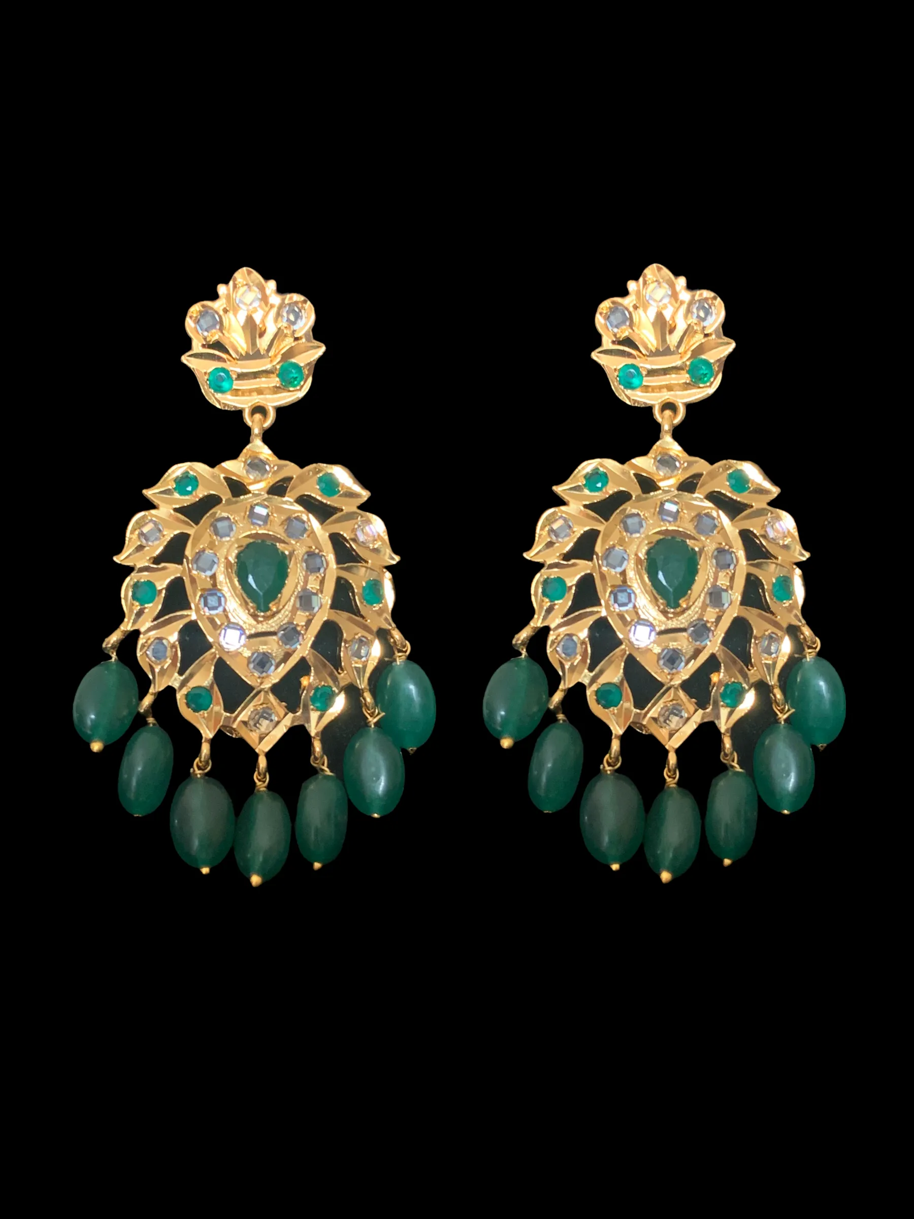 PS201 Alvira green pendant set (SHIPS IN 4 WEEKS )