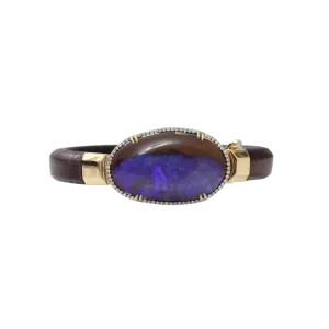 Purple Boulder Opal Bracelet