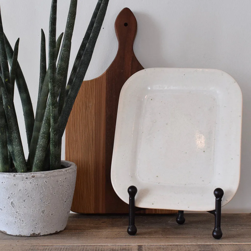 Small Rectangle Plate Moonstone