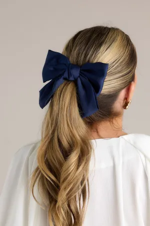 The Only Reason Navy Clip In Bow