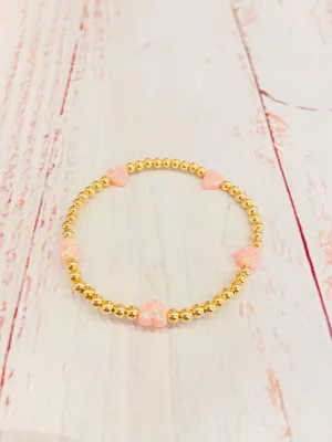 Tween Accessories | Heart Opal Bracelet | Bara Boheme Jewelry