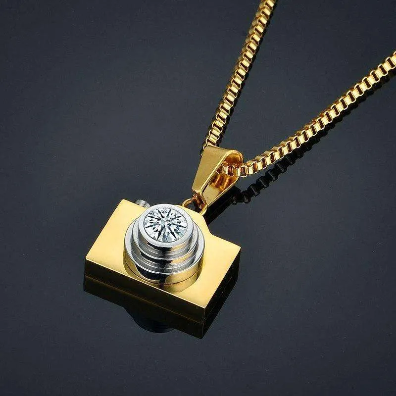 Versailles Camera Pendant Necklace